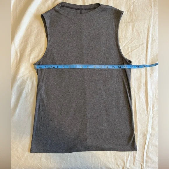 Everlane Supima Ribbed Funnel-neck Tank Top - M - Brown - Picture 2 of 5